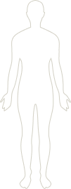 Silhueta de um corpo humano